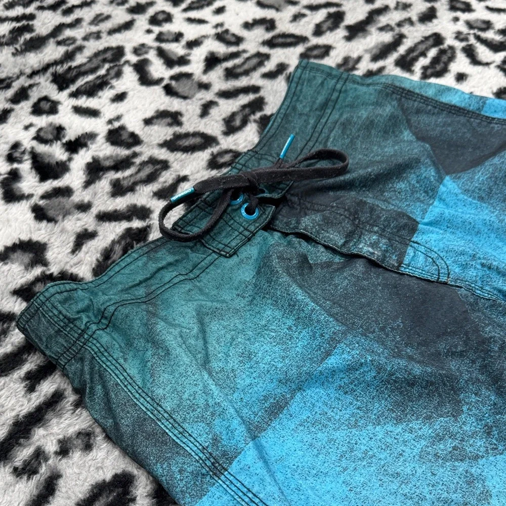 Speedo Blue and Green Swim Trunks